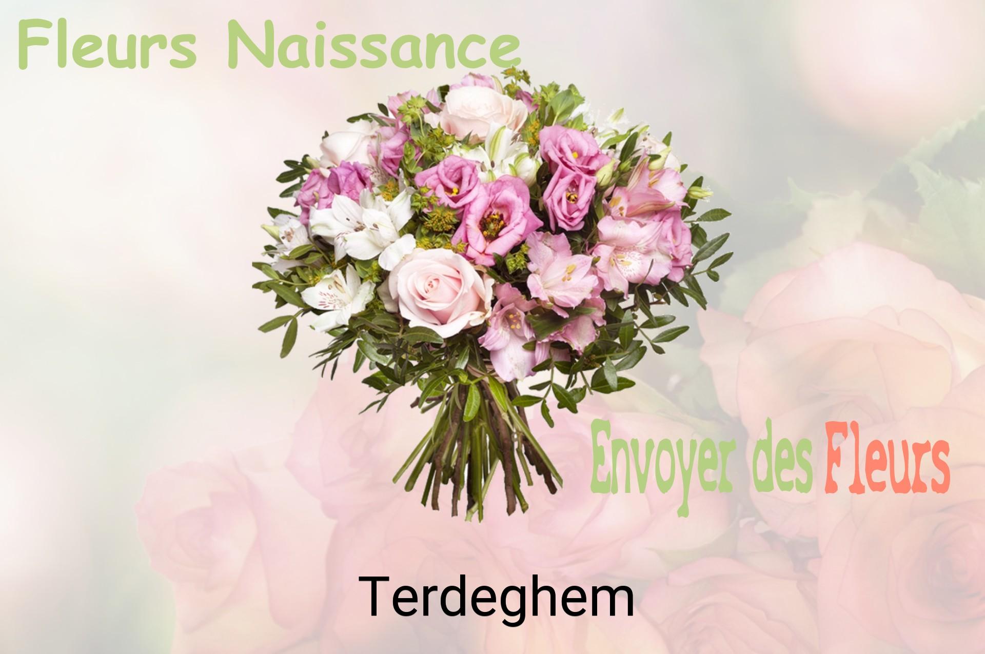 Bouquet de fleurs de naissance livré à Terdeghem